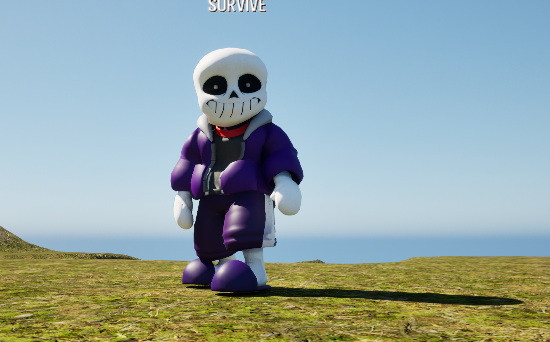 Evil Sans Blast 3D